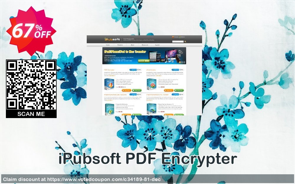 iPubsoft PDF Encrypter Coupon, discount 65% disocunt. Promotion: 
