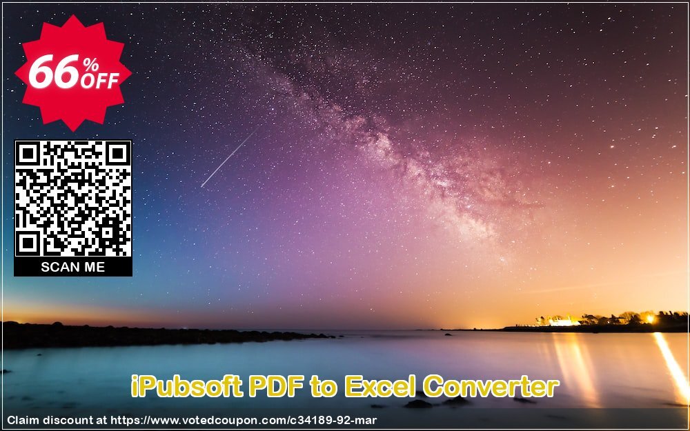 iPubsoft PDF to Excel Converter Coupon Code May 2024, 66% OFF - VotedCoupon