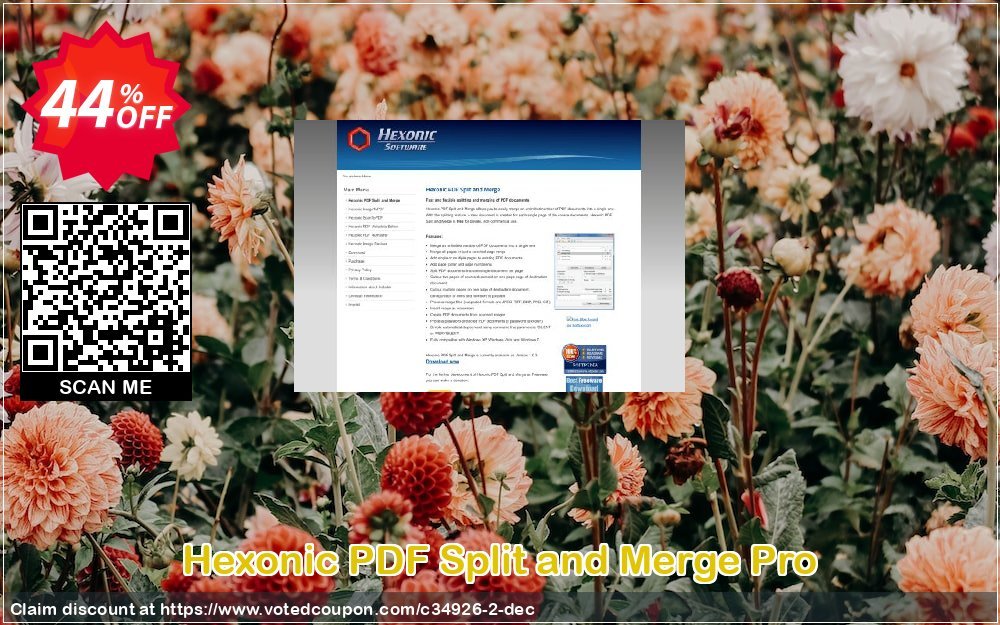 Hexonic PDF Split and Merge Pro Coupon, discount Hexonic coupon (34926). Promotion: 
