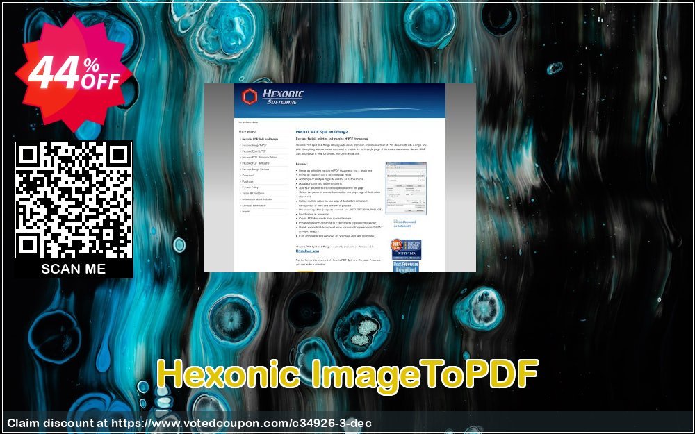 Hexonic ImageToPDF Coupon, discount Hexonic coupon (34926). Promotion: 