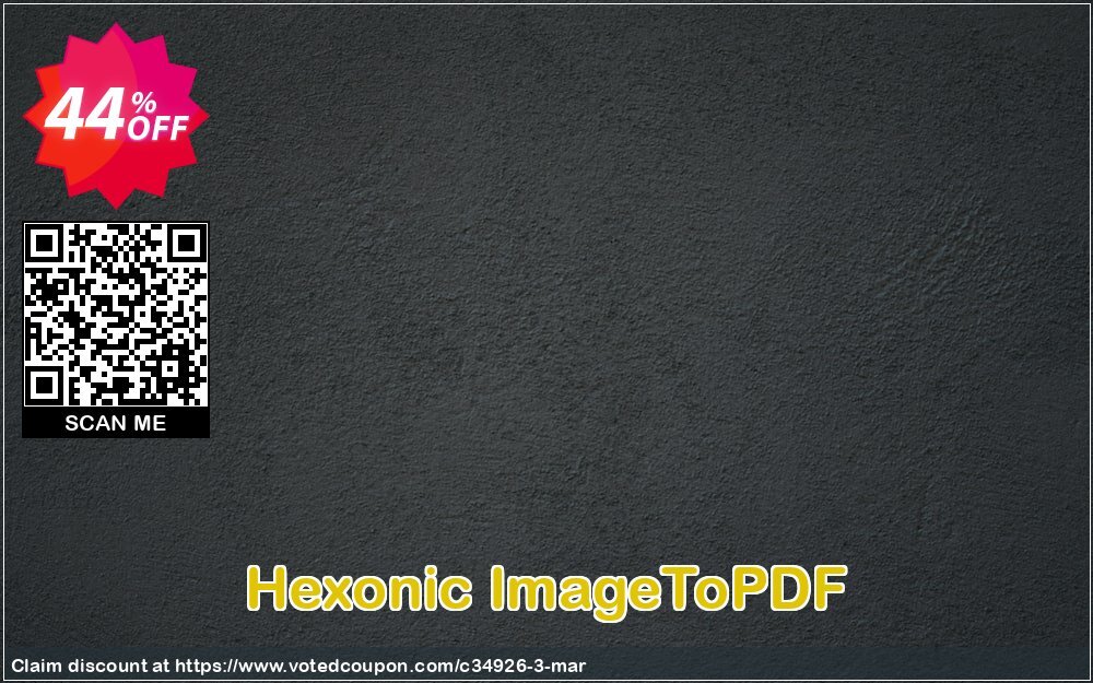 Hexonic ImageToPDF Coupon, discount Hexonic coupon (34926). Promotion: 