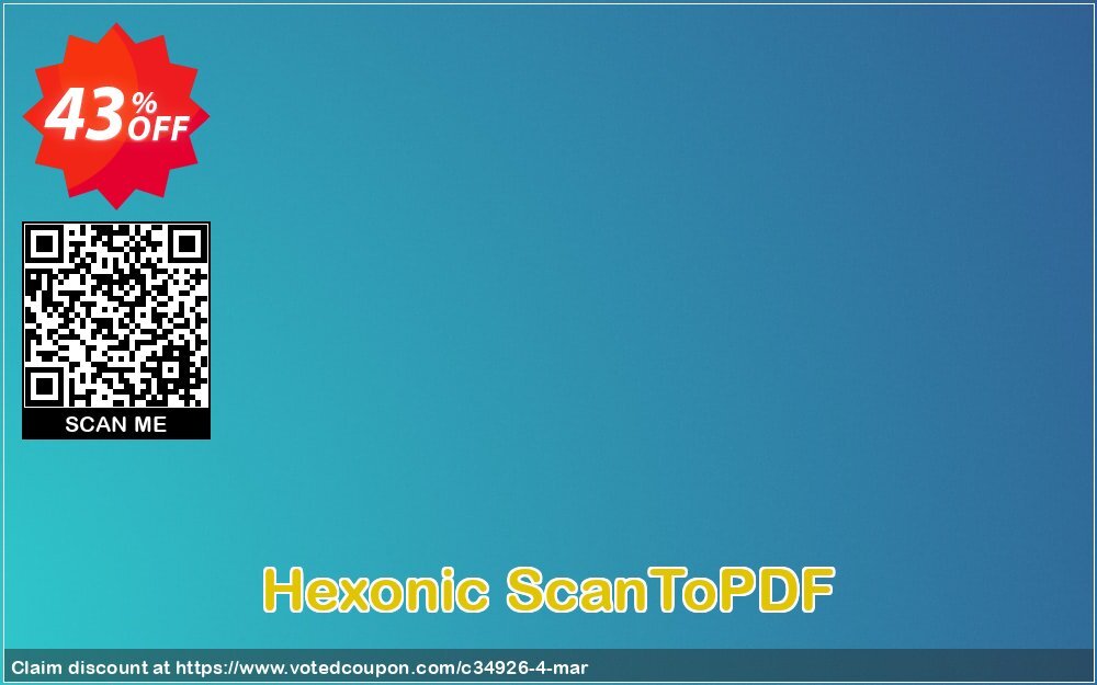 Hexonic ScanToPDF Coupon Code Apr 2024, 43% OFF - VotedCoupon