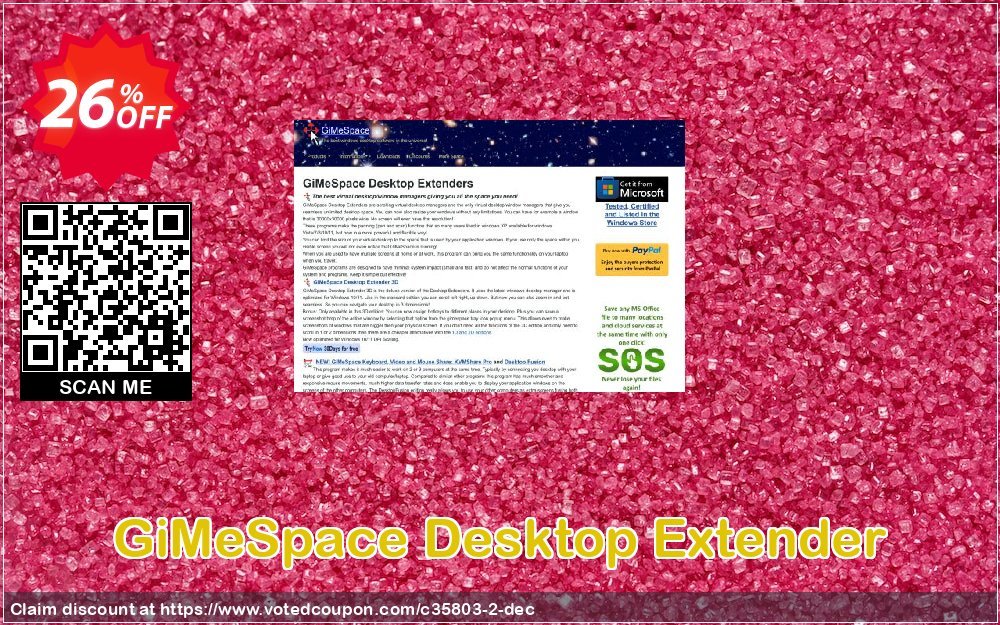 GiMeSpace Desktop Extender Coupon, discount GiMeSpace Discount code (35803). Promotion: GiMeSpace coupon code