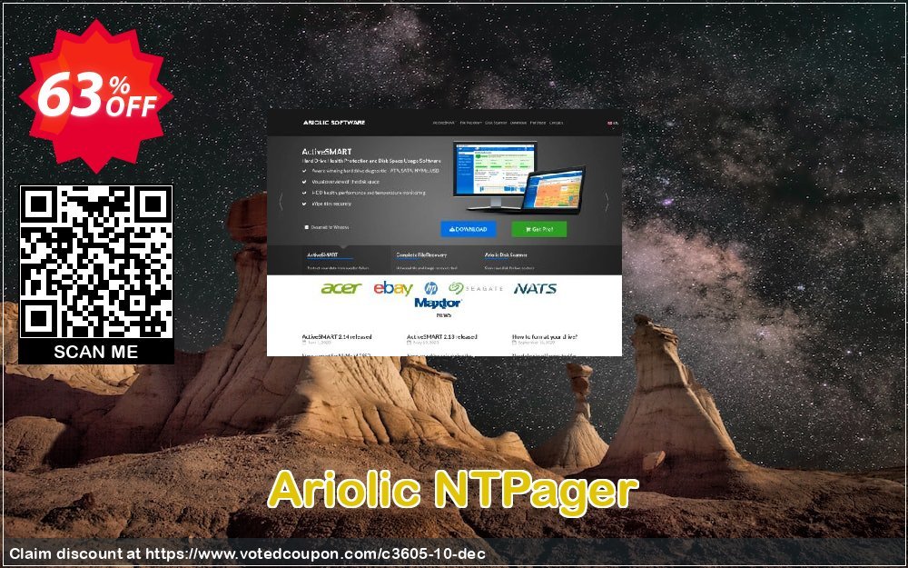 Ariolic NTPager Coupon, discount cheap bits -60%. Promotion: 