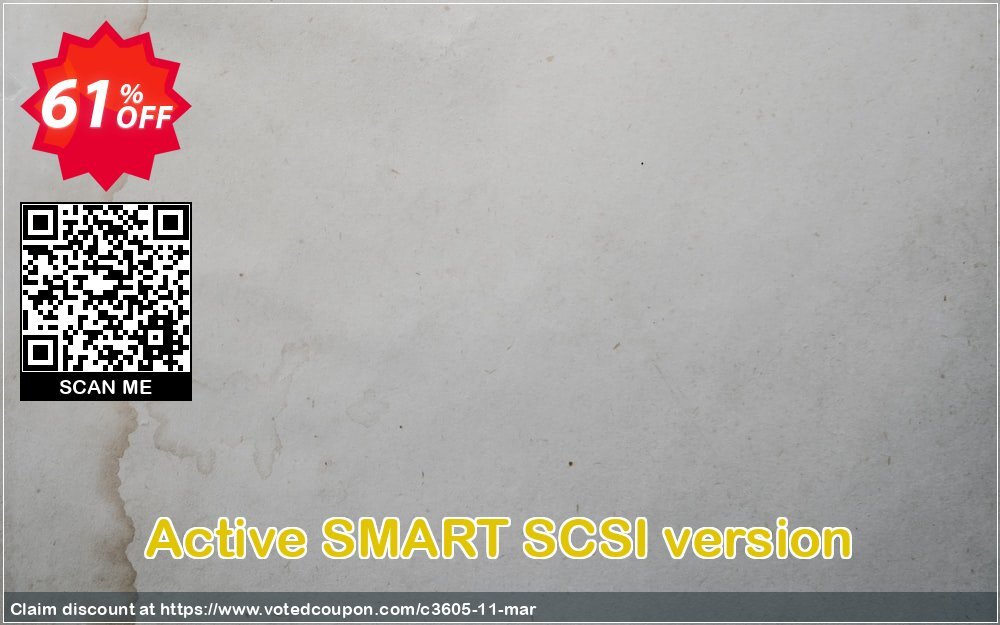 Active SMART SCSI version Coupon, discount cheap bits -60%. Promotion: 