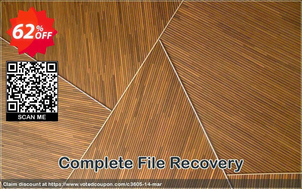 Complete File Recovery Coupon, discount cheap bits -60%. Promotion:
