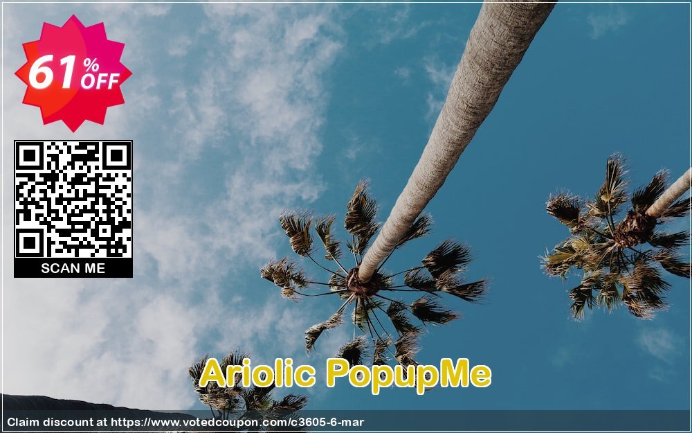 Ariolic PopupMe Coupon Code Apr 2024, 61% OFF - VotedCoupon