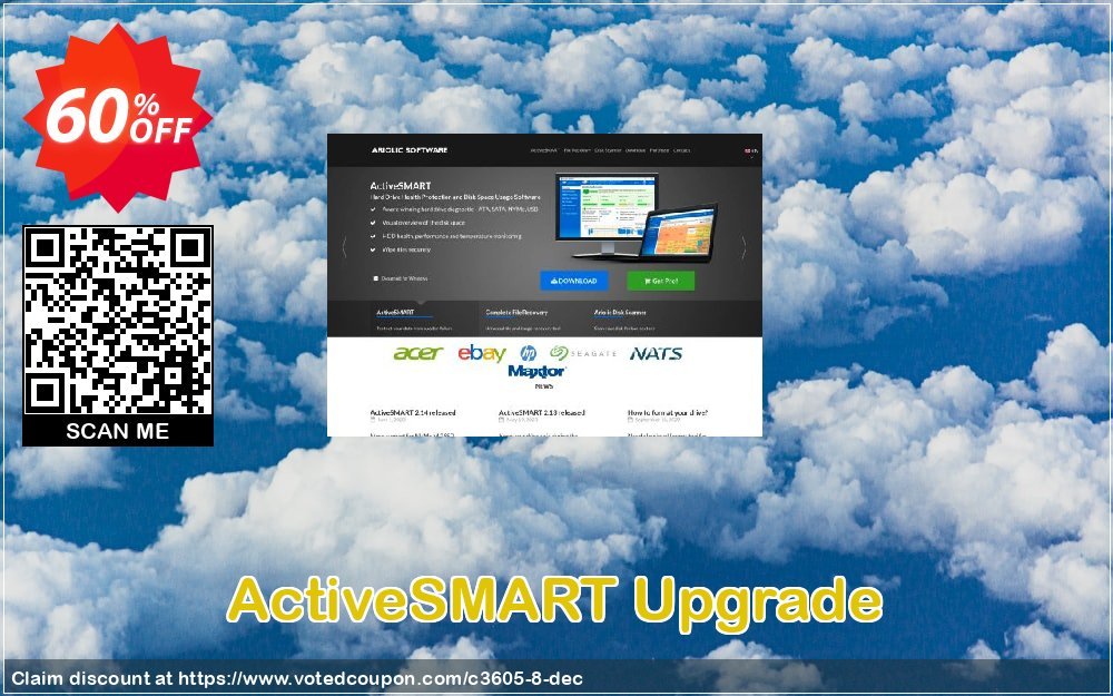 ActiveSMART Upgrade Coupon, discount cheap bits -60%. Promotion: 