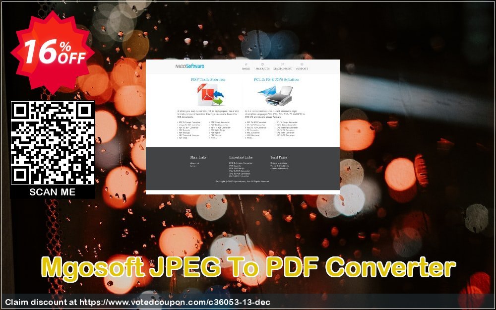 Mgosoft JPEG To PDF Converter Coupon, discount mgosoft coupon (36053). Promotion: mgosoft coupon discount (36053)