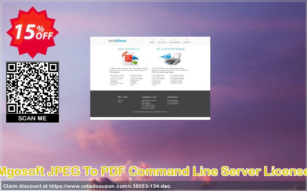 Mgosoft JPEG To PDF Command Line Server Plan Coupon, discount mgosoft coupon (36053). Promotion: mgosoft coupon discount (36053)