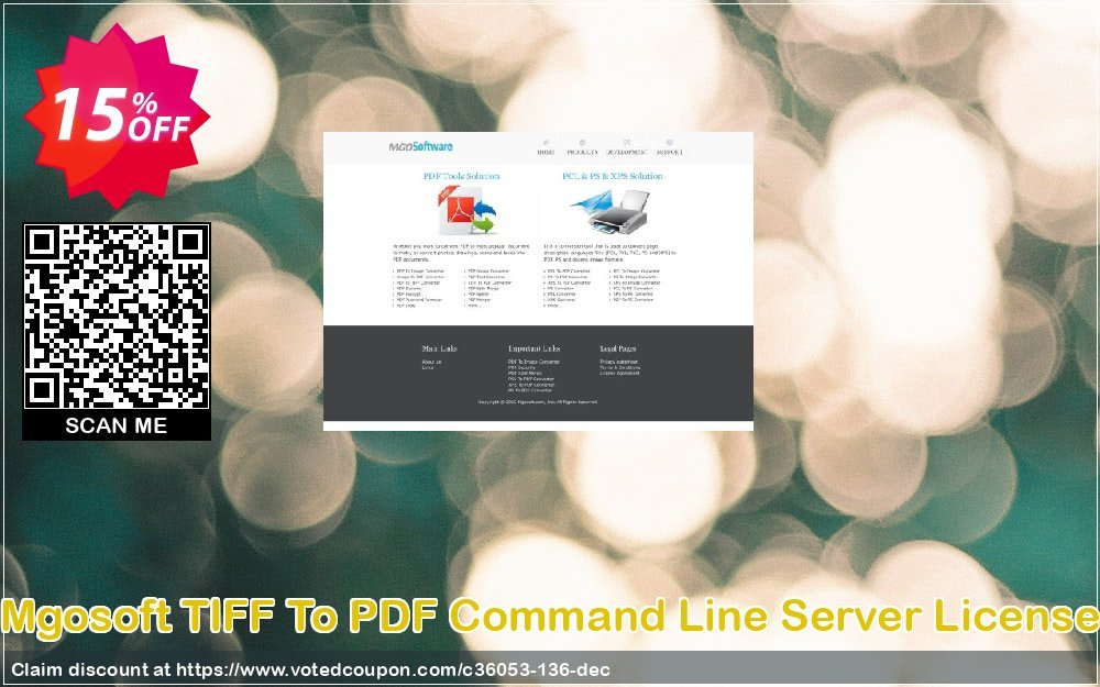 Mgosoft TIFF To PDF Command Line Server Plan Coupon, discount mgosoft coupon (36053). Promotion: mgosoft coupon discount (36053)