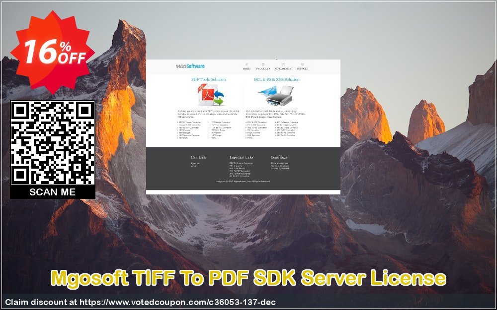 Mgosoft TIFF To PDF SDK Server Plan Coupon Code Apr 2024, 16% OFF - VotedCoupon