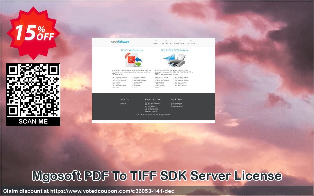 Mgosoft PDF To TIFF SDK Server Plan Coupon Code Apr 2024, 15% OFF - VotedCoupon