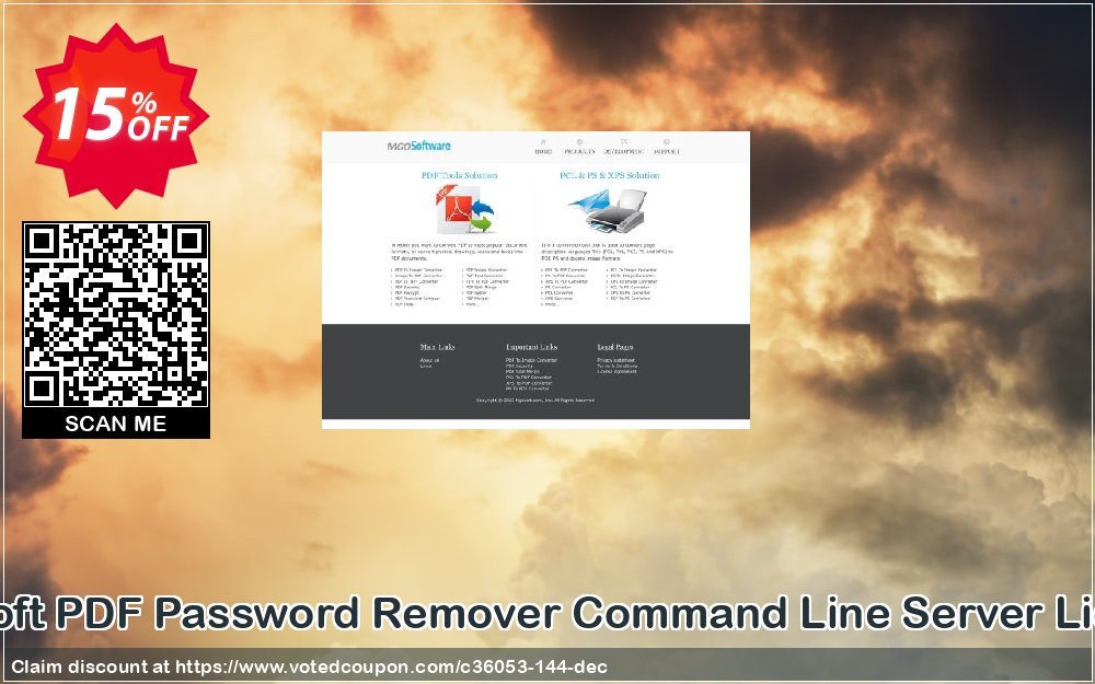 Mgosoft PDF Password Remover Command Line Server Plan