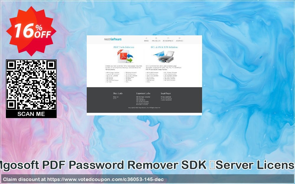 Mgosoft PDF Password Remover SDK 	Server Plan Coupon, discount mgosoft coupon (36053). Promotion: mgosoft coupon discount (36053)