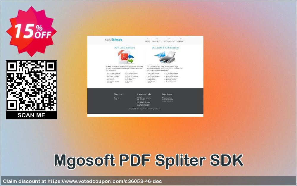 Mgosoft PDF Spliter SDK Coupon, discount mgosoft coupon (36053). Promotion: mgosoft coupon discount (36053)