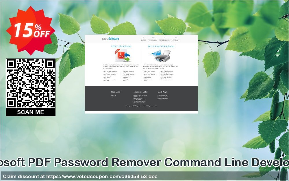 Mgosoft PDF Password Remover Command Line Developer Coupon Code May 2024, 15% OFF - VotedCoupon
