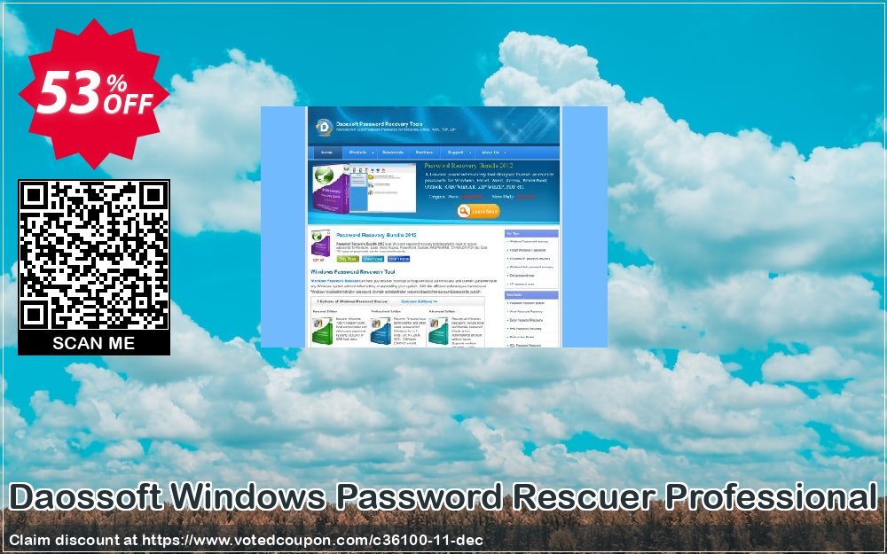 Daossoft WINDOWS Password Rescuer Professional Coupon, discount 30% daossoft (36100). Promotion: 30% daossoft (36100)