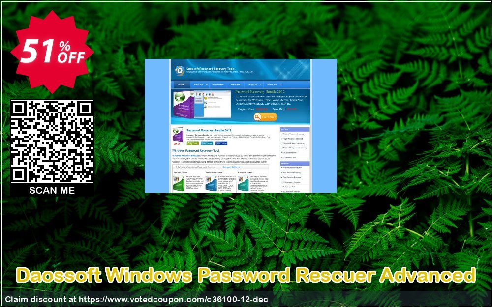 Daossoft WINDOWS Password Rescuer Advanced Coupon, discount 30% daossoft (36100). Promotion: 30% daossoft (36100)