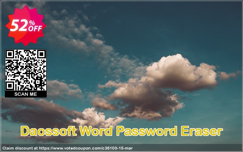 Daossoft Word Password Eraser Coupon, discount 30% daossoft (36100). Promotion: 30% daossoft (36100)