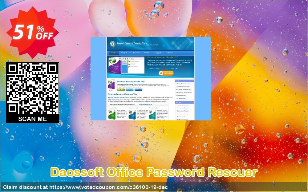 Daossoft Office Password Rescuer Coupon, discount 30% daossoft (36100). Promotion: 30% daossoft (36100)