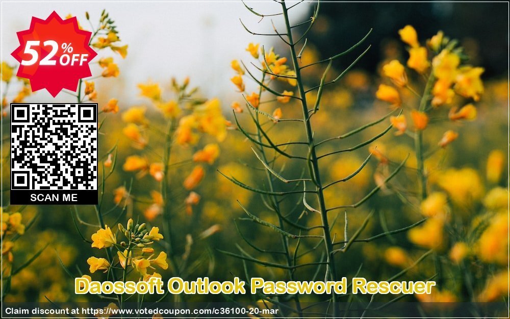 Daossoft Outlook Password Rescuer Coupon, discount 30% daossoft (36100). Promotion: 30% daossoft (36100)