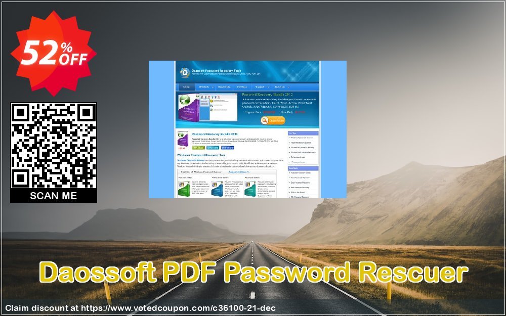 Daossoft PDF Password Rescuer Coupon, discount 30% daossoft (36100). Promotion: 30% daossoft (36100)