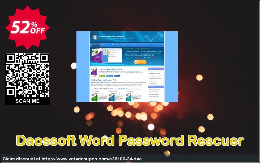 Daossoft Word Password Rescuer Coupon, discount 30% daossoft (36100). Promotion: 30% daossoft (36100)