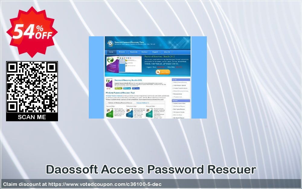Daossoft Access Password Rescuer Coupon, discount 30% daossoft (36100). Promotion: 30% daossoft (36100)