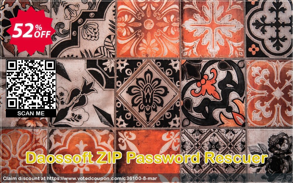 Daossoft ZIP Password Rescuer Coupon, discount 30% daossoft (36100). Promotion: 30% daossoft (36100)