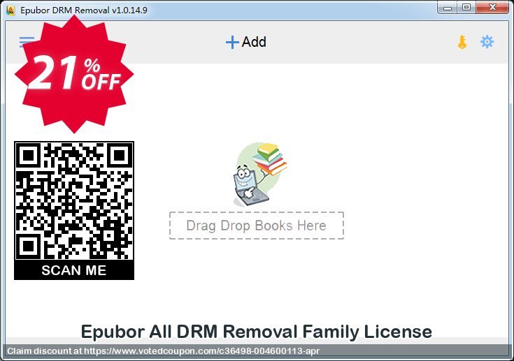 Epubor All DRM Removal Family Plan voted-on promotion codes