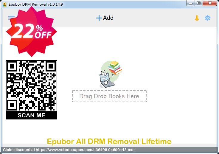 Epubor All DRM Removal Lifetime voted-on promotion codes