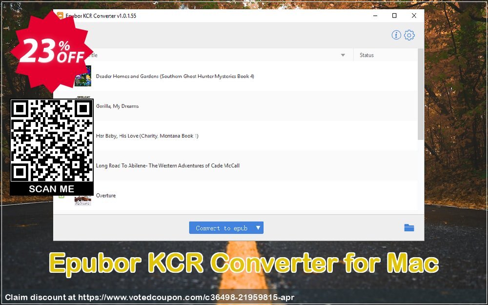 Epubor KCR Converter for MAC Coupon Code May 2024, 66% OFF - VotedCoupon