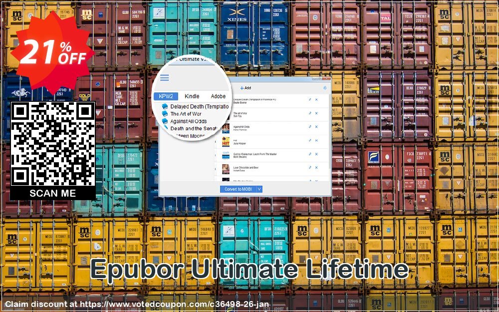 Epubor Ultimate Lifetime voted-on promotion codes