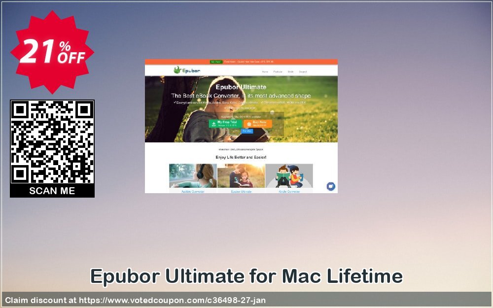 Epubor Ultimate for MAC Lifetime Coupon, discount Epubor Ebook Software coupon (36498). Promotion: Epubor Ebook Software discount code