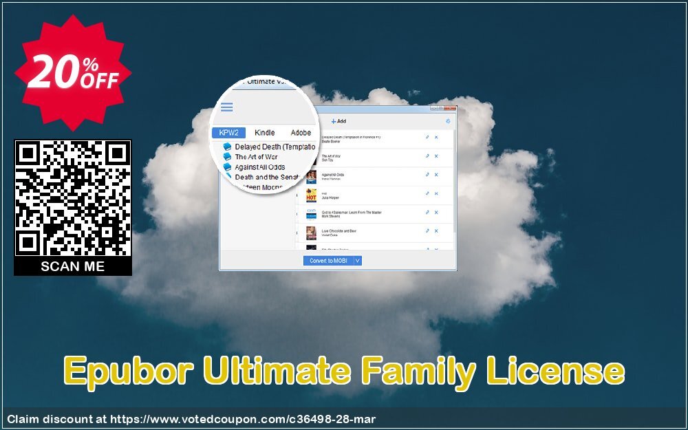 Epubor Ultimate Family Plan Coupon Code Mar 2025, 20% OFF - VotedCoupon