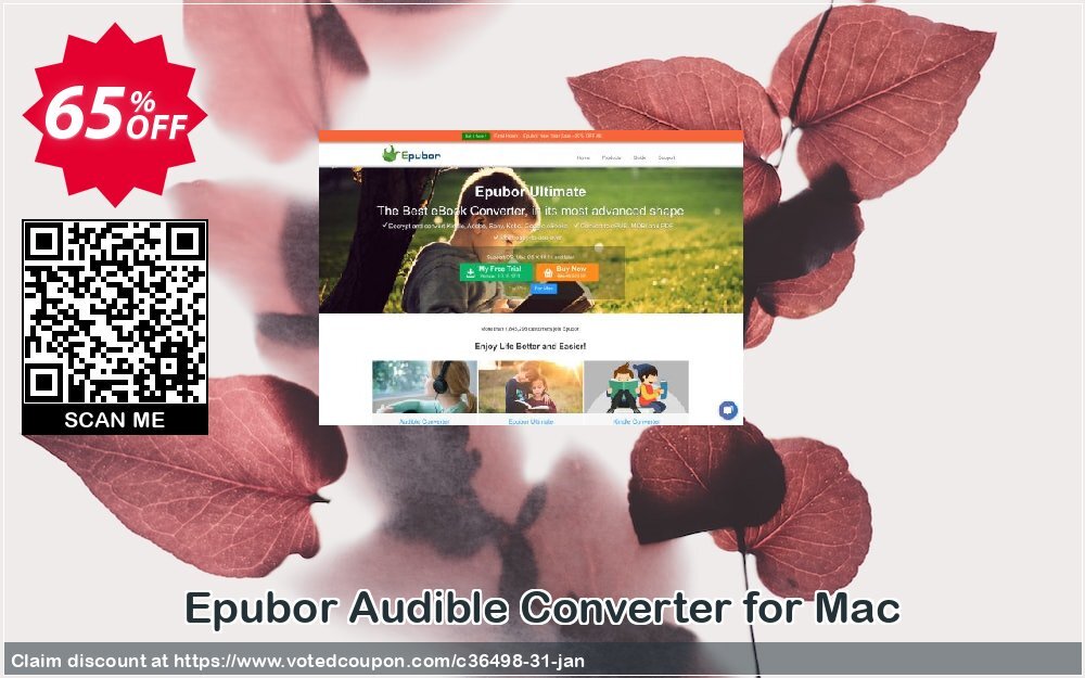 Epubor Audible Converter for MAC Coupon, discount Epubor Audible Converter for Mac best discounts code 2023. Promotion: Epubor Ebook Software discount code