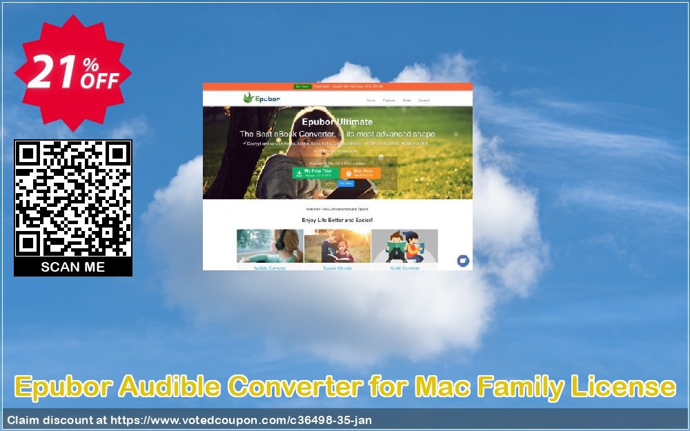 Epubor Audible Converter for MAC Family Plan