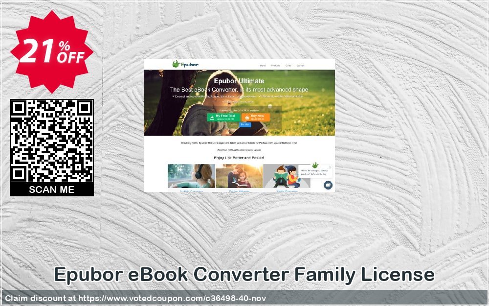 Epubor eBook Converter Family Plan Coupon, discount Epubor Ebook Software coupon (36498). Promotion: Epubor Ebook Software discount code