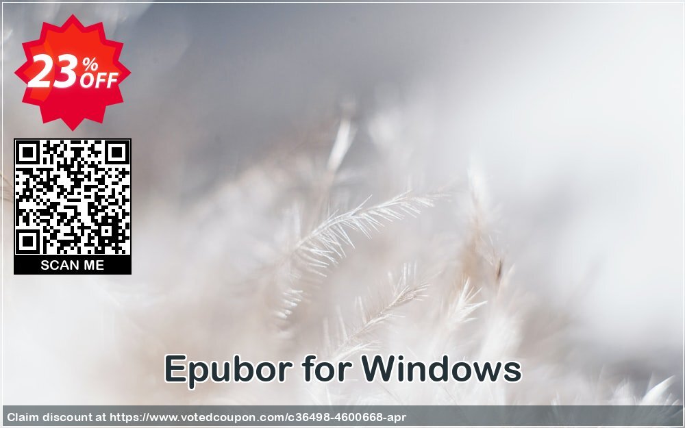 Epubor for WINDOWS Coupon, discount Epubor Pro for Win imposing promo code 2025. Promotion: staggering discount code of Epubor Pro for Win 2024