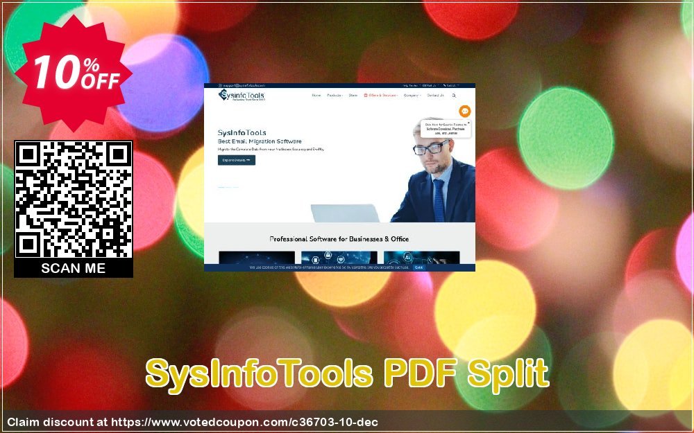 SysInfoTools PDF Split Coupon, discount SYSINFODISCOUNT. Promotion: Coupon code for SysInfo tools software