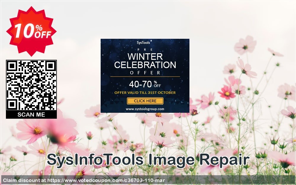 SysInfoTools Image Repair Coupon, discount SYSINFODISCOUNT. Promotion: 