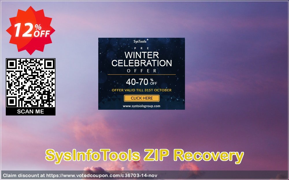 SysInfoTools ZIP Recovery Coupon, discount SYSINFODISCOUNT. Promotion: Coupon code for SysInfo tools software