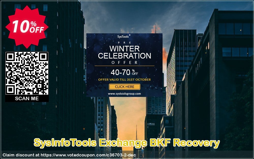 SysInfoTools Exchange BKF Recovery Coupon Code May 2024, 10% OFF - VotedCoupon