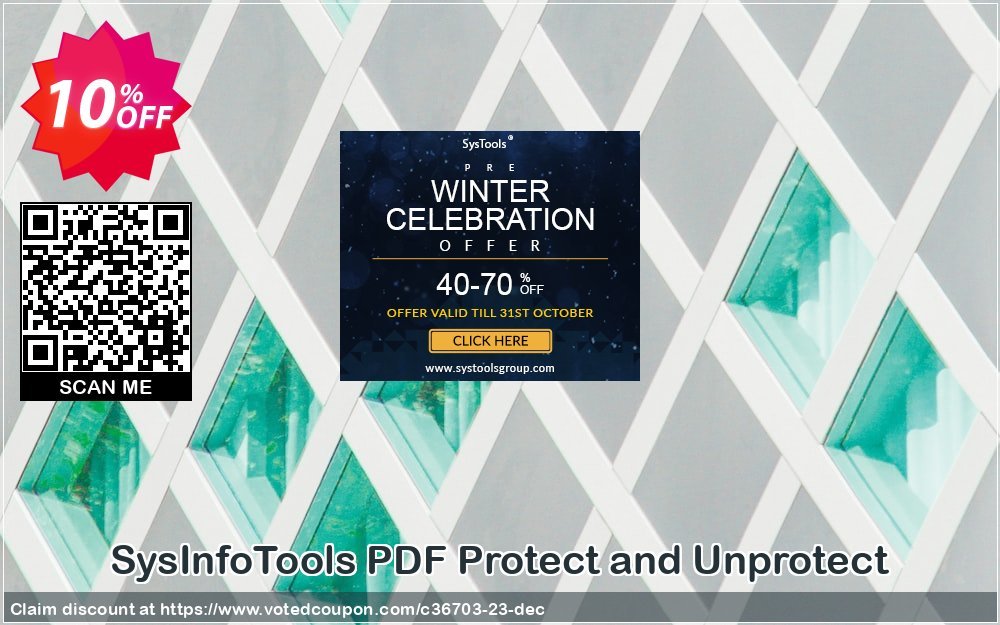 SysInfoTools PDF Protect and Unprotect Coupon, discount SYSINFODISCOUNT. Promotion: Coupon code for SysInfo tools software