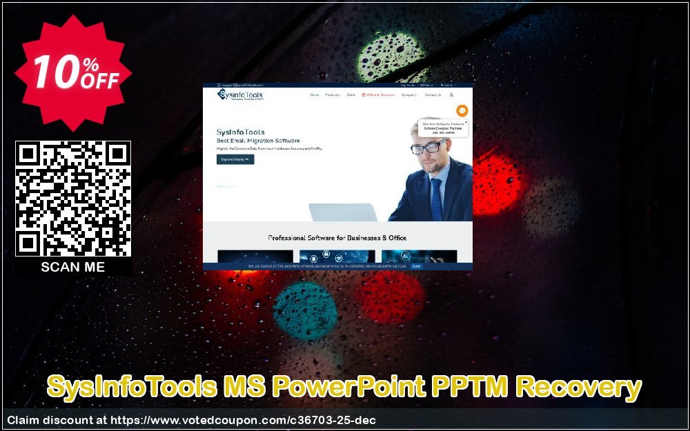 SysInfoTools MS PowerPoint PPTM Recovery Coupon, discount SYSINFODISCOUNT. Promotion: Coupon code for SysInfo tools software