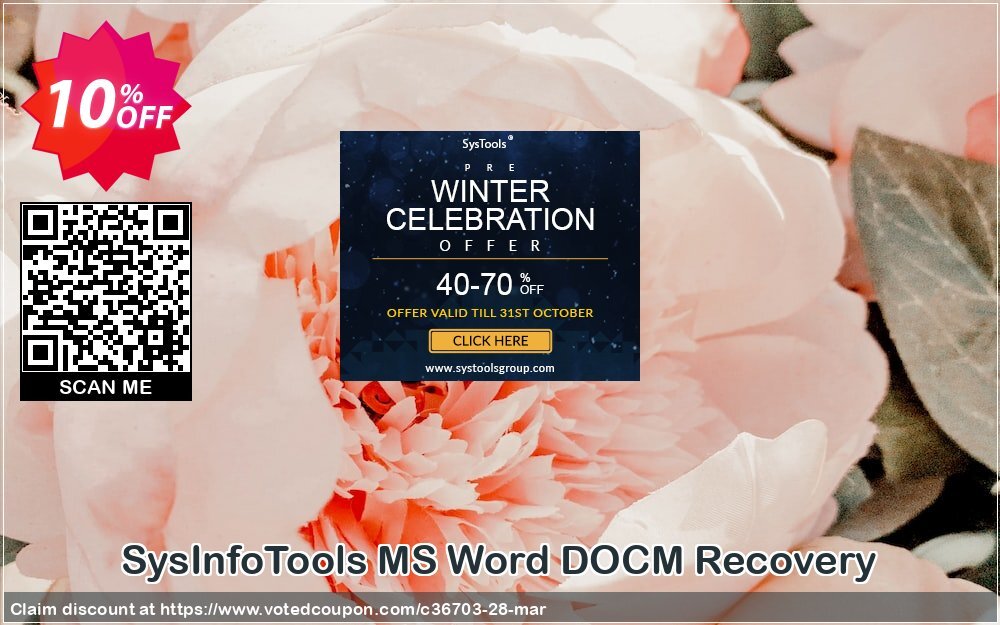 SysInfoTools MS Word DOCM Recovery Coupon, discount SYSINFODISCOUNT. Promotion: Coupon code for SysInfo tools software