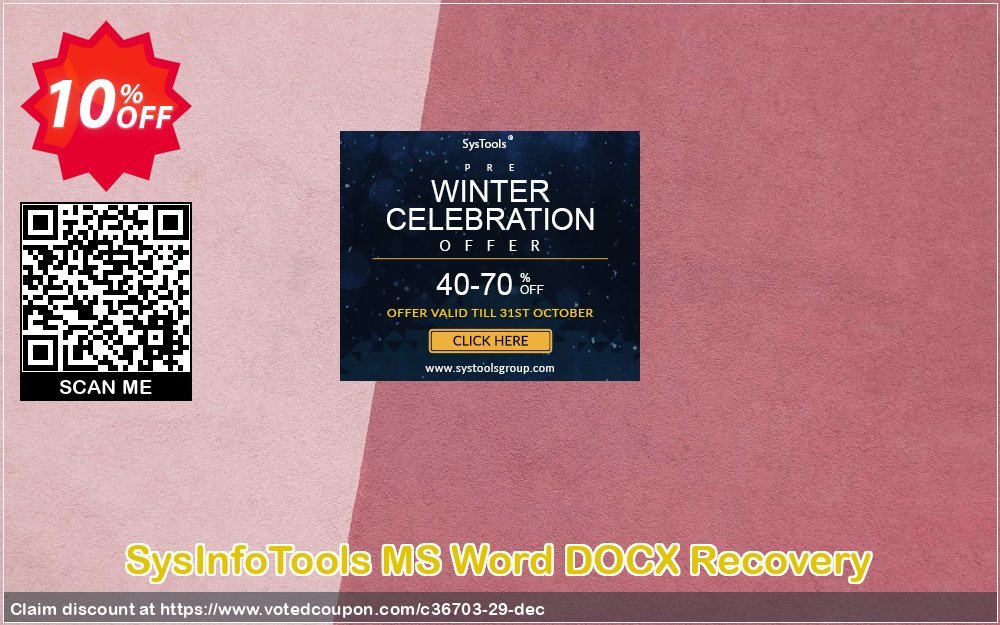 SysInfoTools MS Word DOCX Recovery Coupon Code Apr 2024, 10% OFF - VotedCoupon
