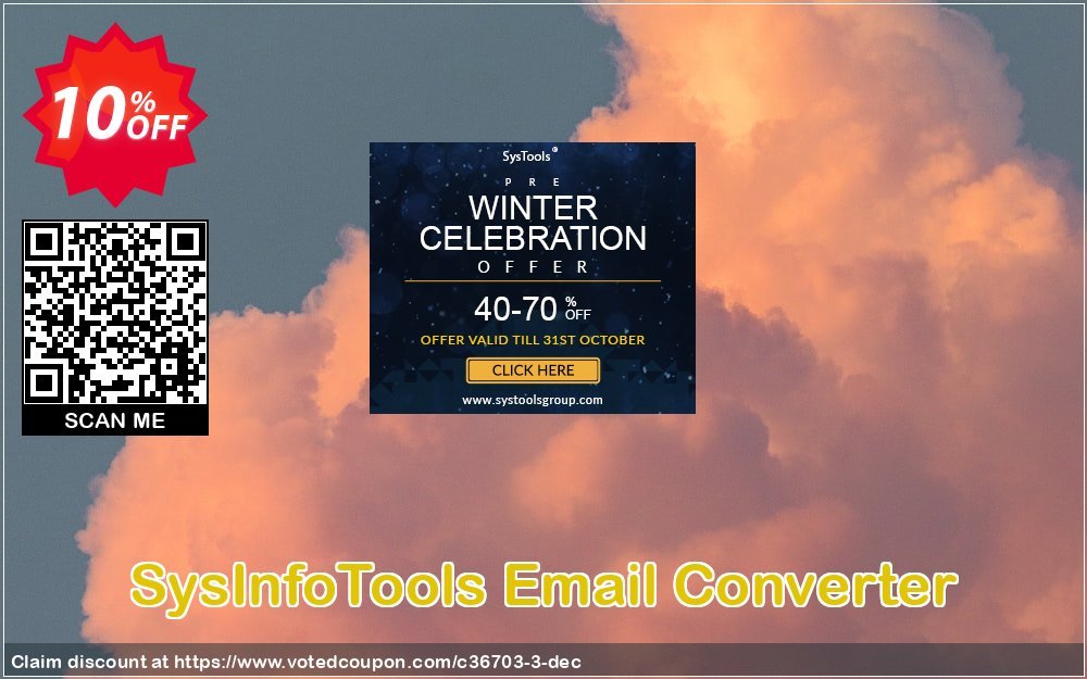 SysInfoTools Email Converter Coupon, discount SYSINFODISCOUNT. Promotion: Coupon code for SysInfo tools software