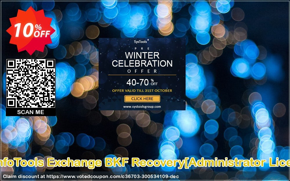 SysInfoTools Exchange BKF Recovery/Administrator Plan/ Coupon Code Apr 2024, 10% OFF - VotedCoupon